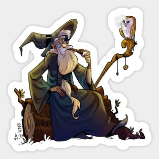 Old Wizard Sticker